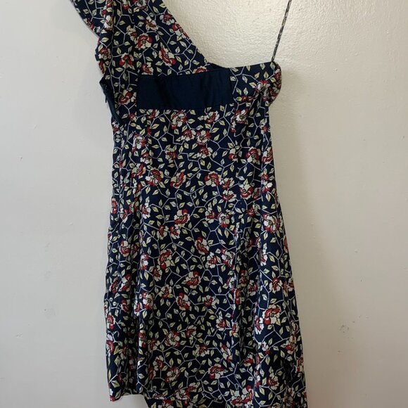 Isabel Marant Silk One Shoulder Asymmetrical Floral Mini Dress - Picture 3 of 6